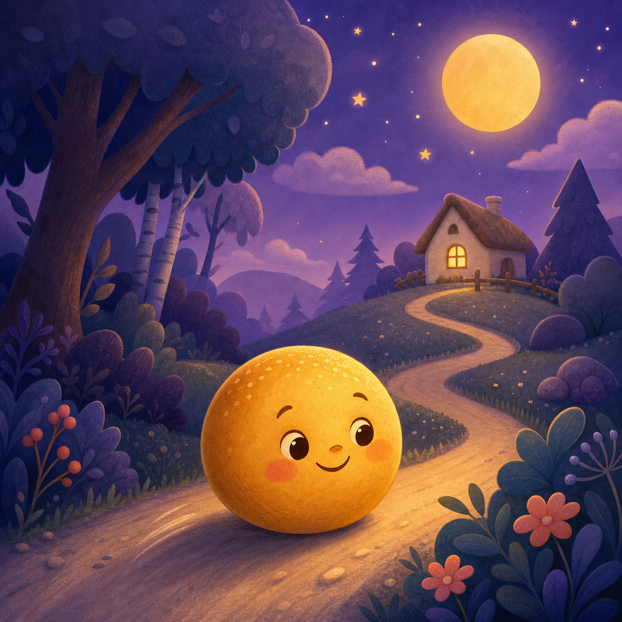 The Little Round Bun story cover